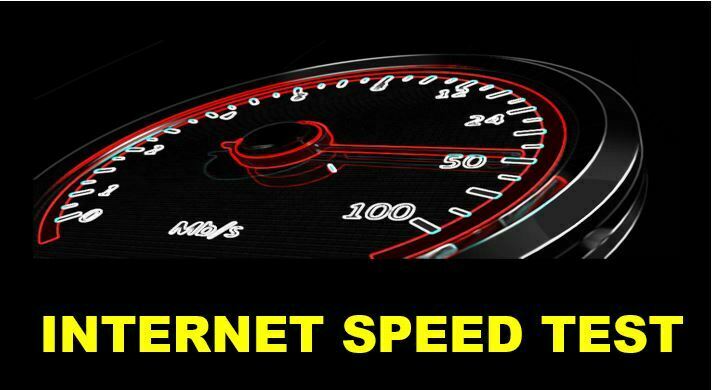 Speedtest of DSL Internet Connection
